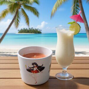 Sailor Mars – Pina Colada Candle